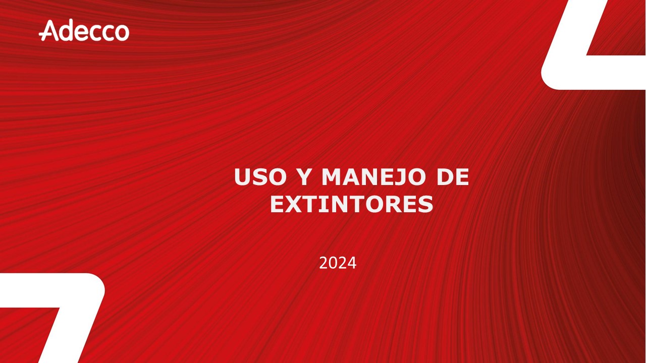 USO Y MANEJO DE EXTINTORES