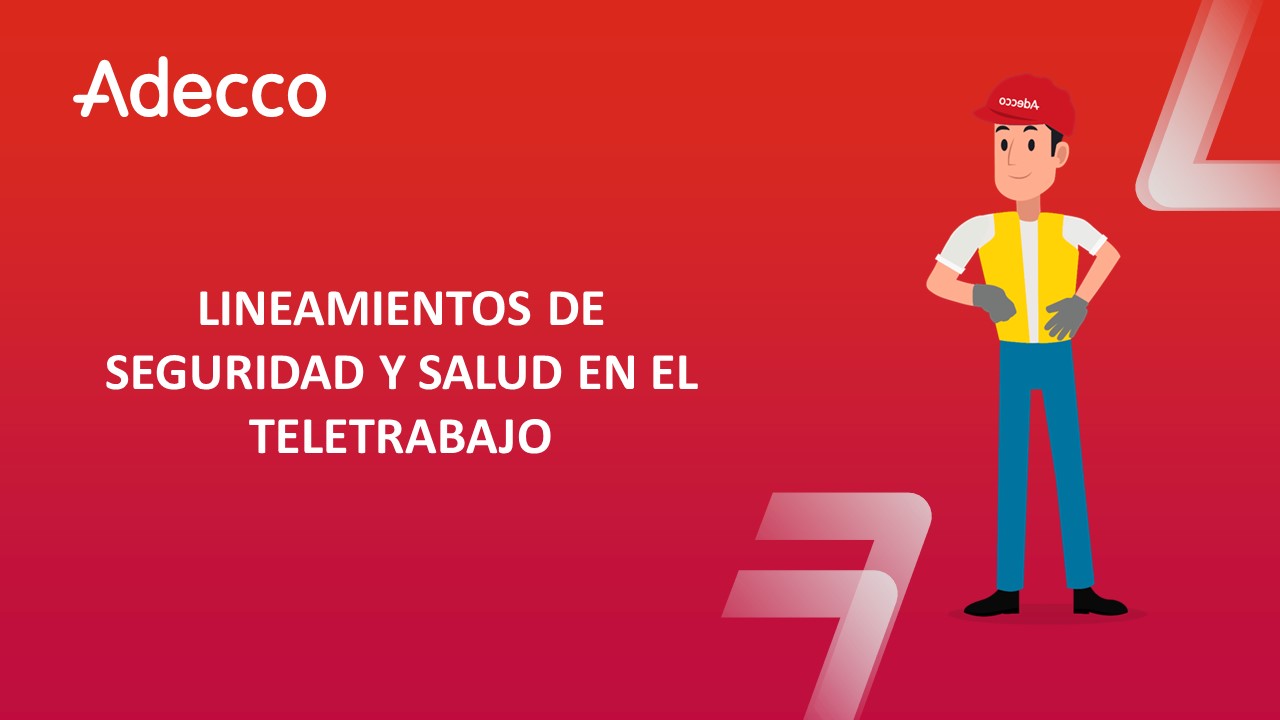 LINEAMIENTOS DE SEGURIDAD Y SALUD EN EL TELETRABAJO